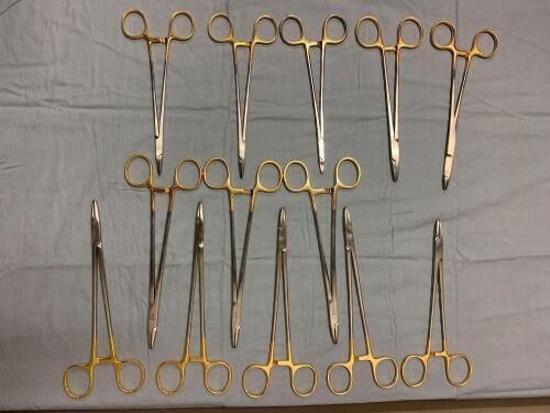 LOT OF 13 LARGE TC NEEDLE HOLDERS