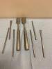 LOT OF HIBBS GOUGES AND SMALL CHISELS