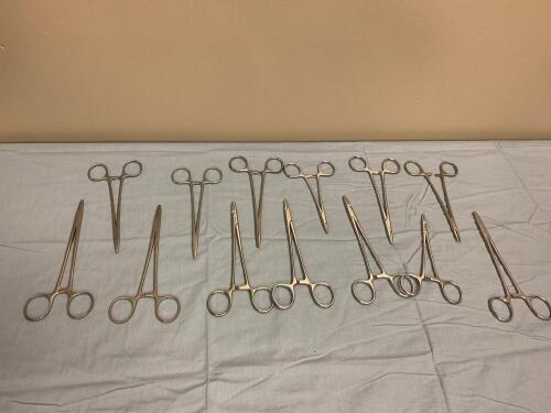 LOT OF 13 MAYO HEGAR NEEDLE HOLDERS