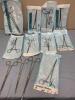 LOT OF 12 LARGE STRAIGHT KOCHER CLAMPS