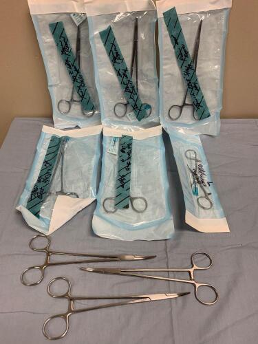 LOT OF 9 TONSIL FORCEPS