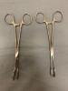 LOT OF 2 SHARP ALLIS GRASPING FORCEPS