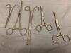 LOT OF 5 ASSORTED LUNG FORCEPS