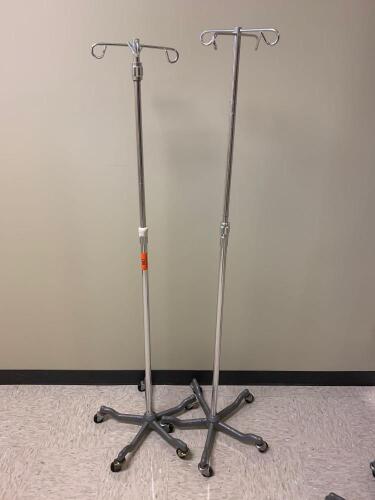 LOT OF 2 IV POLES