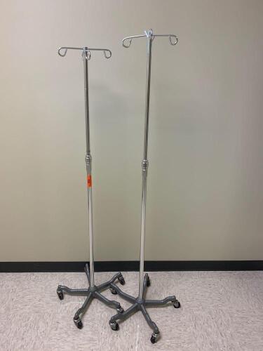 LOT OF 2 IV POLES