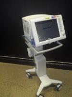 DRAGER EVITA XL VENTILATOR WITH NEOFLOW ON ROLLING STAND (DAMAGE SCREEN)