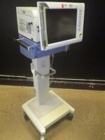 DRAGER EVITA XL VENTILATOR ON ROLLING STAND (DAMAGE)