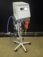 DRAGER BABYLOG 8000 PLUS VENTILATOR ON ROLLING STAND