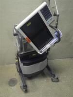 NELLCOR PURITAN BENNETT 840 VENTILATOR WITH NEOMODE & AIR COMPRESSOR ON ROLLING STAND