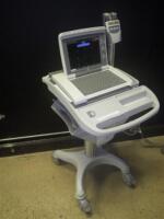 GE MAC 5500 ECG/EKG MACHINE WITH LEADS ON CART