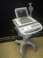 GE MAC 5500 ECG/EKG MACHINE WITH LEADS ON CART