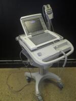 GE MAC 5500 ECG/EKG MACHINE WITH LEADS ON CART