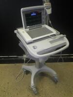 GE MAC 5500 ECG/EKG MACHINE WITH LEADS ON CART