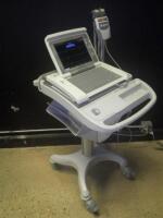 GE MAC 5500 ECG/EKG MACHINE WITH LEADS ON CART