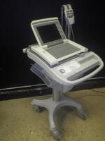 GE MAC 5500 ECG/EKG MACHINE WITH LEADS ON CART