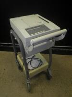 SIEMENS BURDICK E350 ECG/EKG MACHINE ON CART