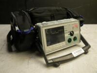 ZOLL E-SERIES BIPHASIC DEFIB WITH PACING, 12 LEAD ECG, ANALYZE, CO2, SPO2, NIBP & ECG CABLES, BATTERY