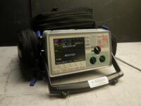 ZOLL E-SERIES BIPHASIC DEFIB WITH PACING, 12 LEAD ECG, ANALYZE, CO2, SPO2, NIBP & ECG CABLES, BATTERY