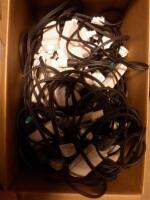 PHILIPS/AGILENT LOT OF CABLES M3508A WITH PLUG STYLE 50 OHM TEST LOAD M3725A