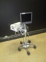 MONITOR ON ROLLING STAND