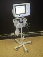 PHILIPS NM3 PATIENT MONITOR ON ROLLING STAND