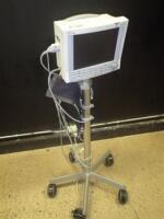 DATASCOPE PASSPORT 2 PATIENT MONITOR ON ROLLING STAND