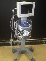 DATASCOPE PASSPORT 2 PATIENT MONITOR ON ROLLING STAND