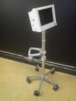 DATASCOPE PASSPORT 2 PATIENT MONITOR ON ROLLING STAND