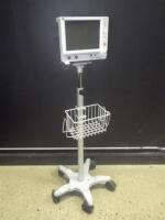 EDWARDS LIFESCIENCES VIGILANCE II PATIENT MONITOR ON ROLLING STAND