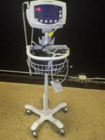 WELCH ALLYN 53OTO PATIENT MONITOR ON ROLLING STAND