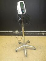 WELCH ALLYN SPOT VITAL SIGNS MONITOR ON ROLLING STAND