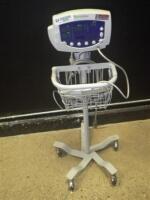 WELCH ALLYN 53N00 PATIENT MONITOR ON ROLLING STAND