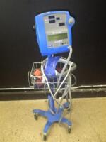 GE DINAMAP PRO 100V2 PATIENT MONITOR ON ROLLING STAND