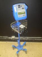 GE DINAMAP PRO 100V2 PATIENT MONITOR ON ROLLING STAND