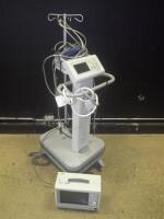 INVIVO RESEARCH INC. 3150 MRI PATIENT MONITOR ON ROLLING STAND