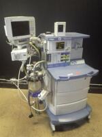 DRAGER FABIUS GS ANESTHESIA MACHINE WITH (VOLUME CONTROL, PRESSURE CONTROL, PRESSURE SUPPORT, MAN SPONT) (MISSING WHEEL)