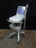 MORTARA ELI 350 ECG/EKG WITH AQUSITION MODULE AND CART