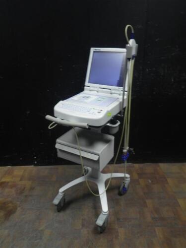 MORTARA ELI 350 ECG/EKG WITH AQUSITION MODULE AND CART