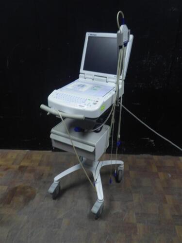 MORTARA ELI 350 ECG/EKG WITH AQUSITION MODULE AND CART