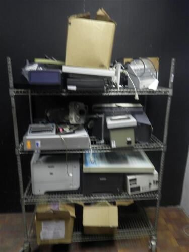 LOT OF MISC. MONITORS, PRINTERS, ETC.