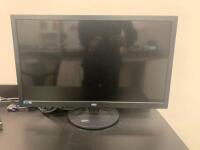 AOC LOT OF 3, 28" FLAT PANEL MONITORS