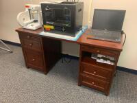 DOUBLE PEDESTAL WOODEN DESK