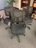 LOT OF 3 MESH BACK ROLLING OFFICE CHAIRS