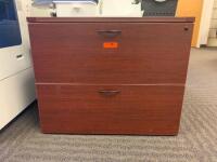 36" WOODEN LATERAL FILE CABINET