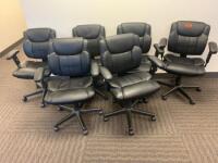 LOT OF 6 SWIVEL CHAIRS