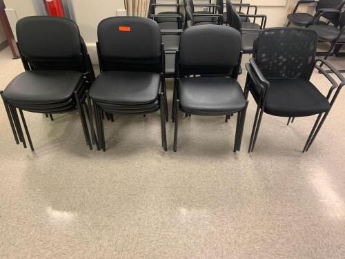 LOT OF 13 STACKING CHAIRS