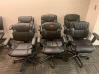 LOT OF 6 SWIVEL CHAIRS