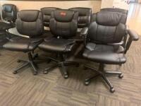 LOT OF 3 SWIVEL CHAIRS AND 3 SIDE CHAIRS