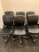 LOT OF 6 SWIVEL CHAIRS