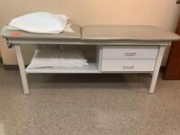 EXAM TABLE WITH 2 DRAWERS